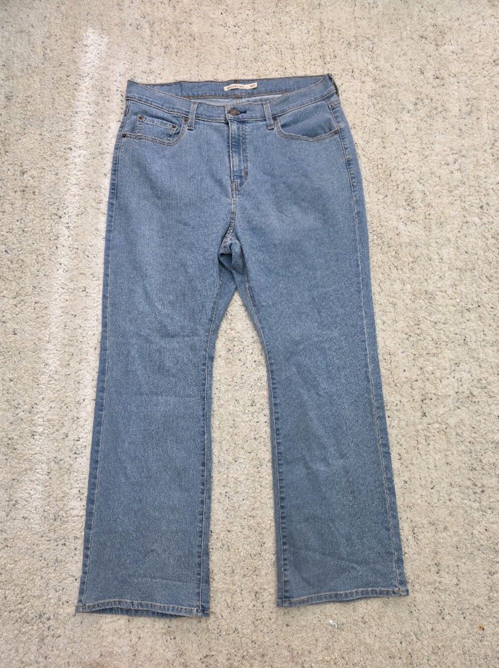 Levi's High Rise Bootcut Classic Light Wash Straight Leg Jeans 16W